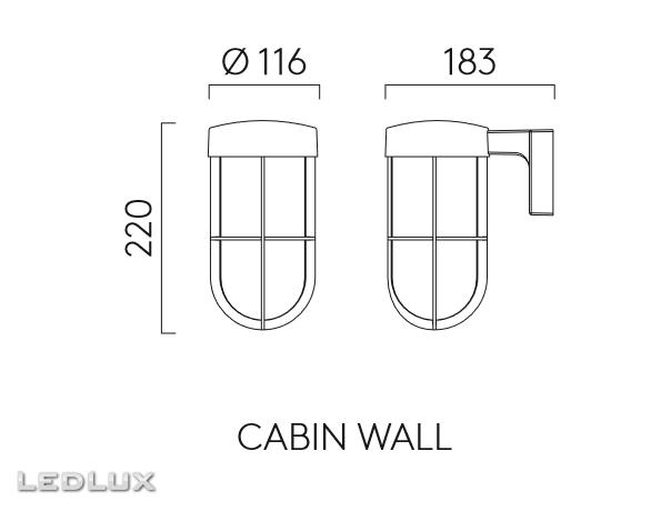 ASTRO Cabin wall frosted 1368026