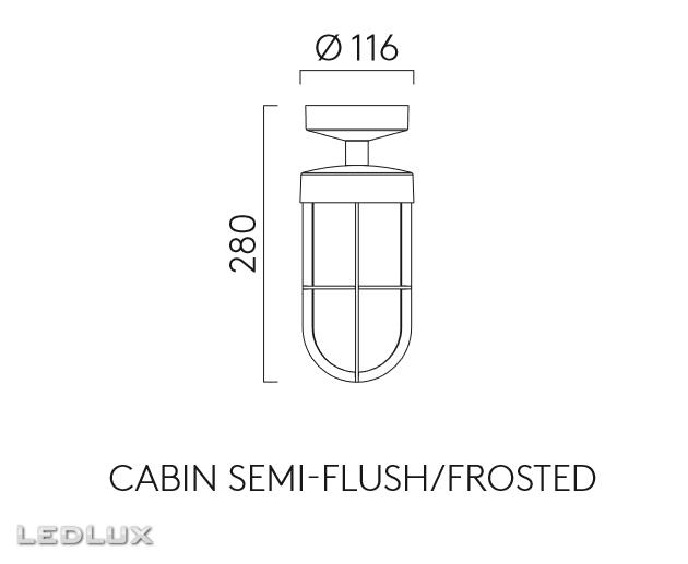 ASTRO Cabin semi flush coastal 1368032