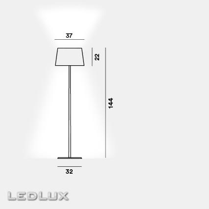 FOSCARINI Lumiere XXL FN191004C_11 Black Chrome + White