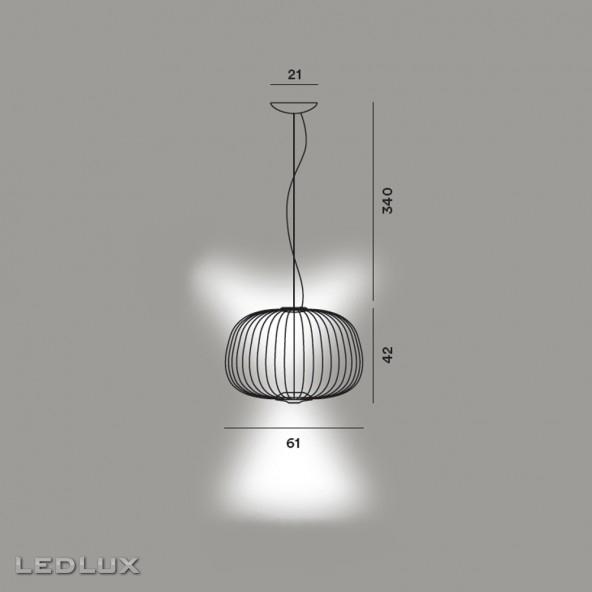 FOSCARINI Spokes 3 LED sospensione GRAPHITE FN2640073_22