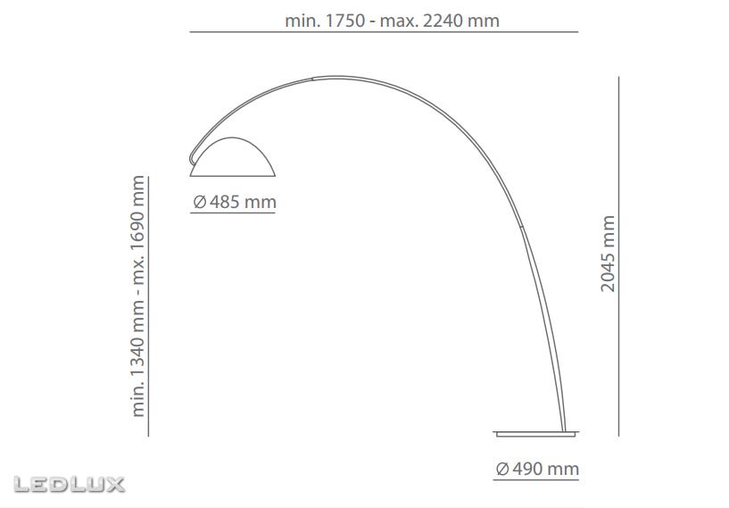 Estiluz PLUMA P-2959 + kit 122959000 (black/black)