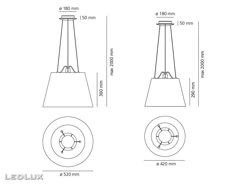 ARTEMIDE Tolomeo Mega Suspension