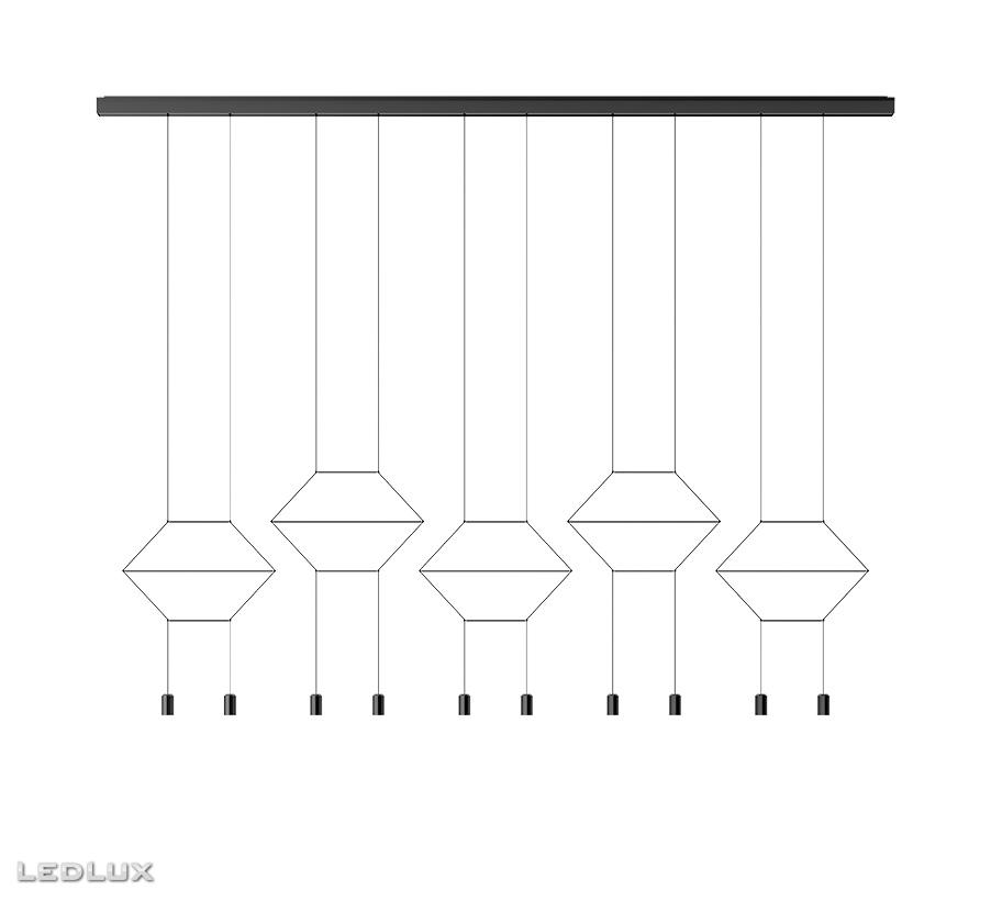 VIBIA Wireflow LINEAL 0330 04 /1B LED