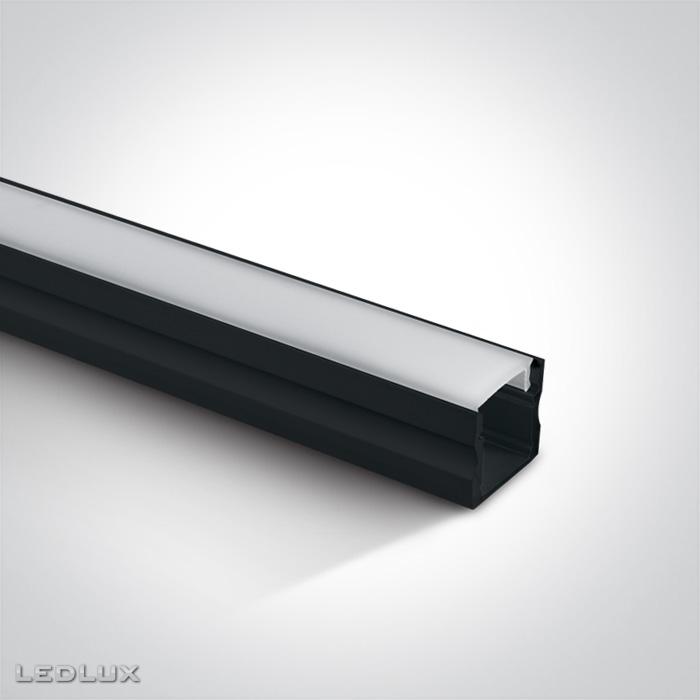 ONE Light 7904/B ALU profil čierny (2m)