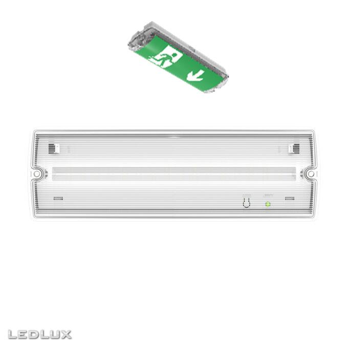 LEDVANCE Emergency Bulkhead Rectangular 1.3W 3H EM/AC AT