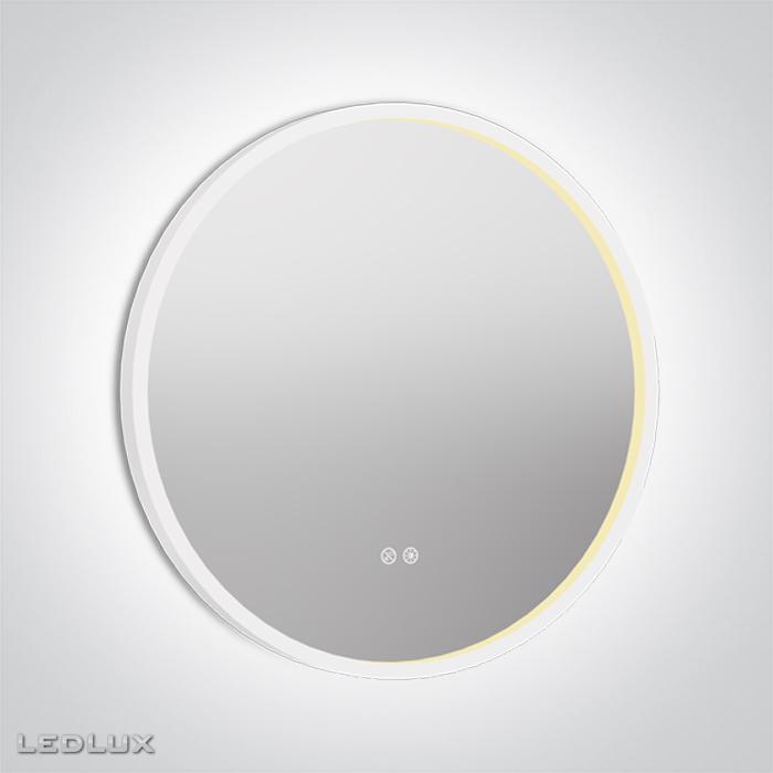 ONE Light 60208C/W/V White Round MIRROR CCT V