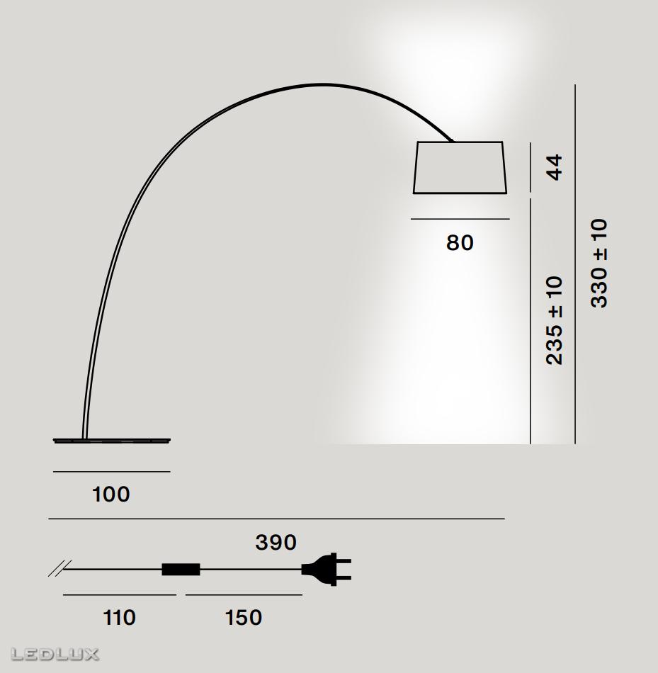 FOSCARINI TWICE AS Twiggy Terra FN275013_67 LED Crimson red
