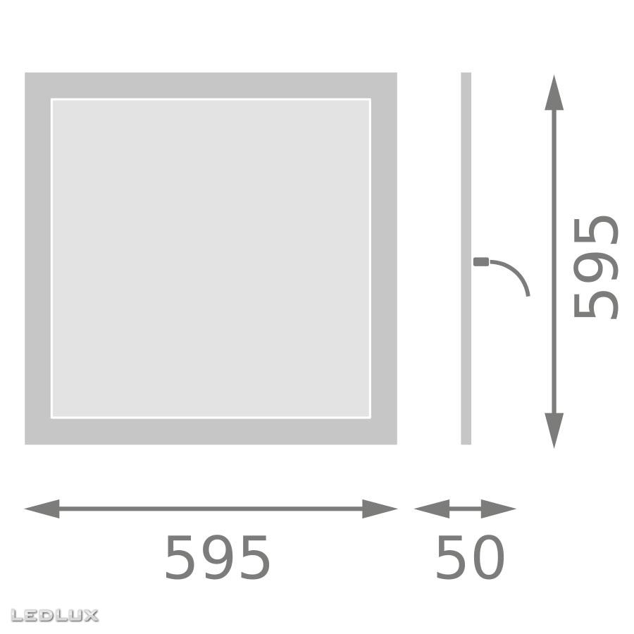 LEDVANCE Panel LED 600 V 42W 4000K IP65