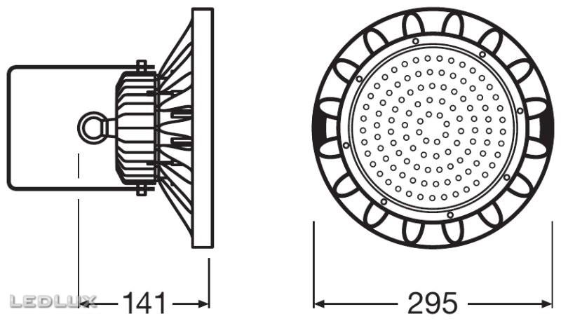 LEDVANCE HighBay LED 95W/4000K 90DEG IP65