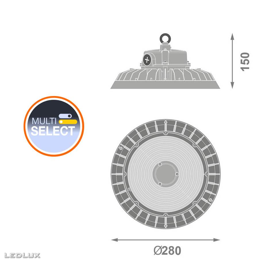 LEDVANCE High Bay E 200W 6500K ML 90DEG IP65