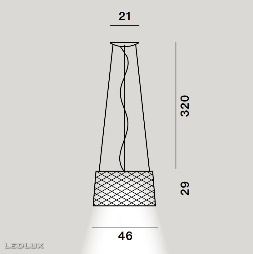 FOSCARINI TWIGGY GRID Sospensione FN290007_25 LED Outdoor
