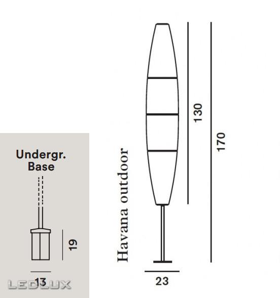 FOSCARINI Havana Terra undergr. base FN150003_10 Outdoor