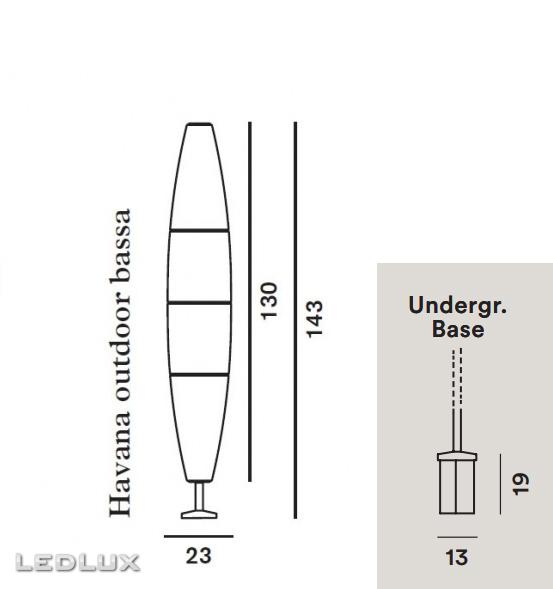 FOSCARINI Havana Terra BASSA undergr. base FN150004_10 Outdoor