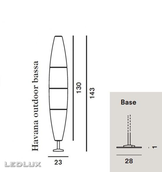 FOSCARINI Havana Terra BASSA base FN1500042_10 Outdoor