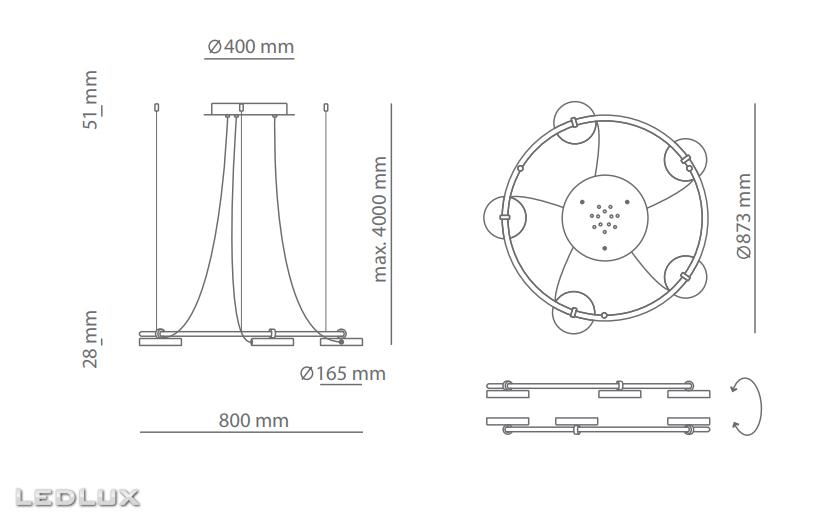 Estiluz ARO T-3542 black