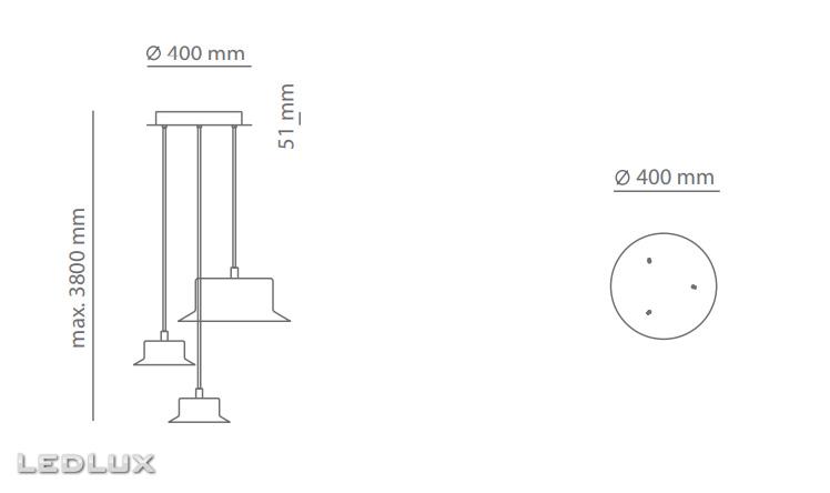 Estiluz MAINE R40.2S1M copper