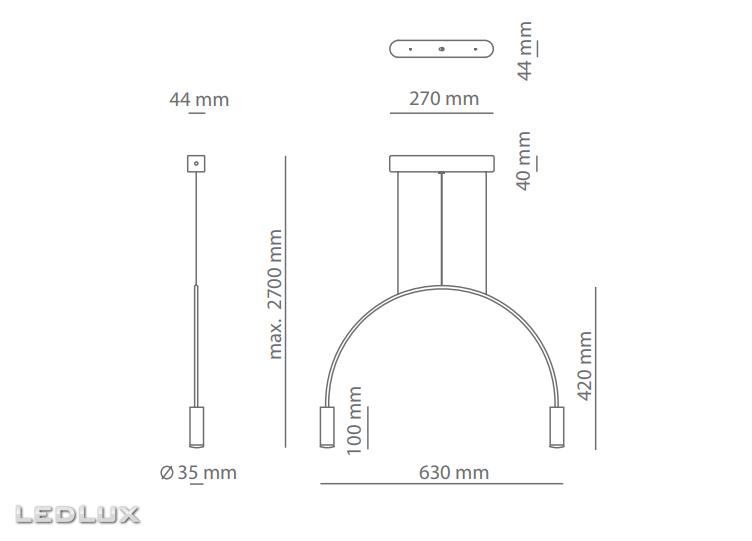 Estiluz VOLTA T-3535S (W) black