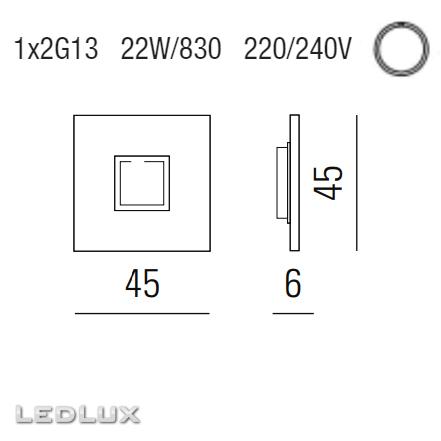 Linea Light MA&DE Square (L) 6586 wenge
