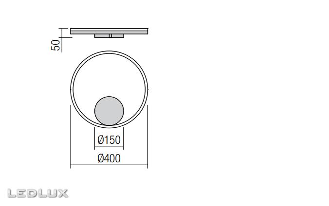 REDO Orbit wall/ceiling DIRECT 01-1698-TRIAC