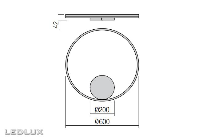 REDO Orbit wall/ceiling INDIRECT 01-1958-TRIAC