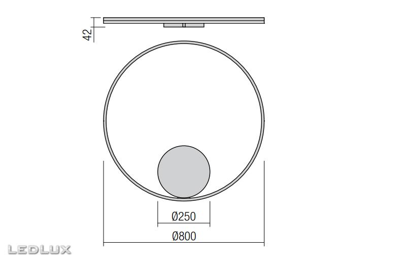REDO Orbit wall/ceiling INDIRECT 01-1911-TRIAC