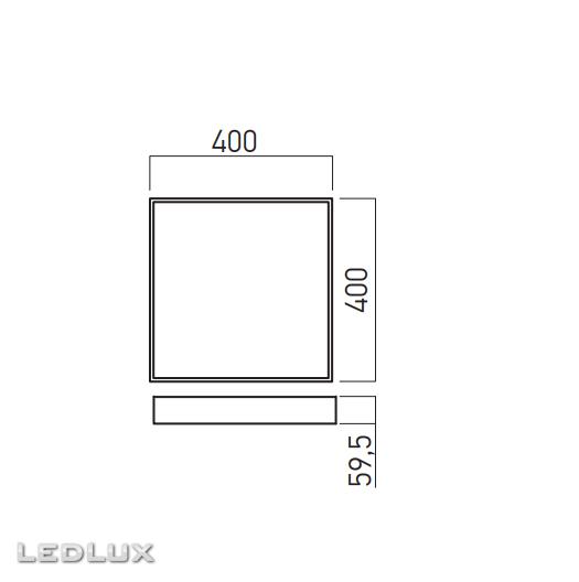 ARELUX XPILL Square 40 PXQU01CCT SBK