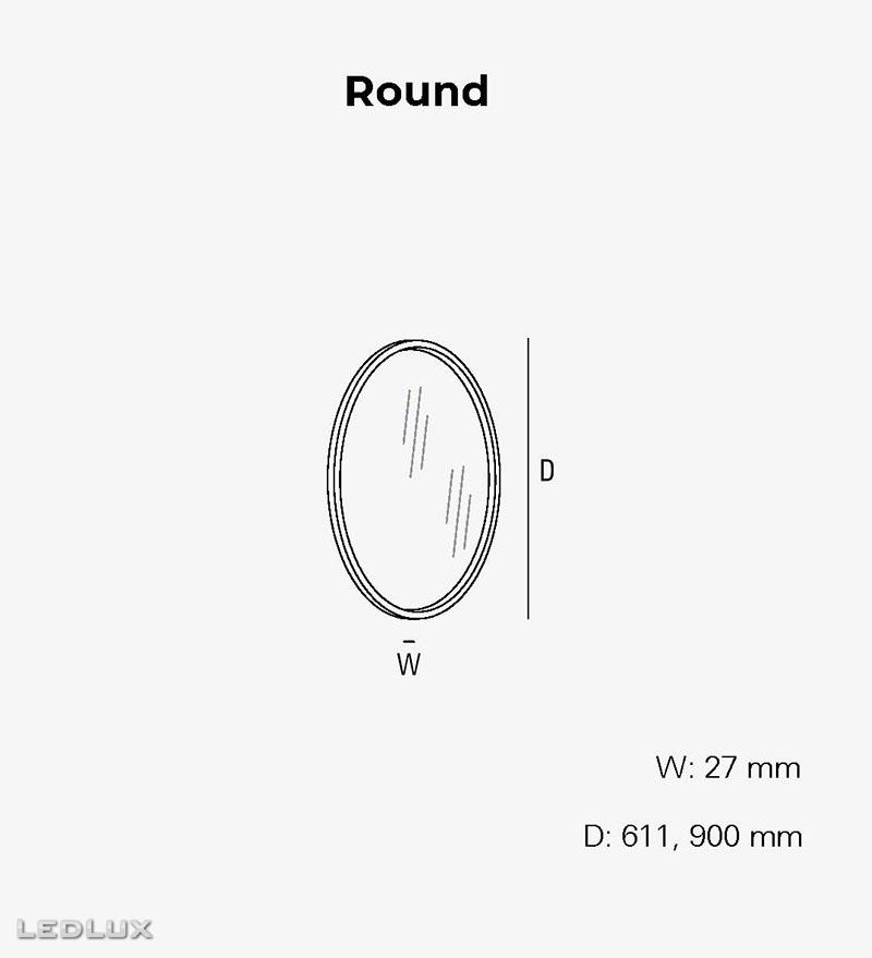 INTRA LIGHTING Futon W mirror ROUND