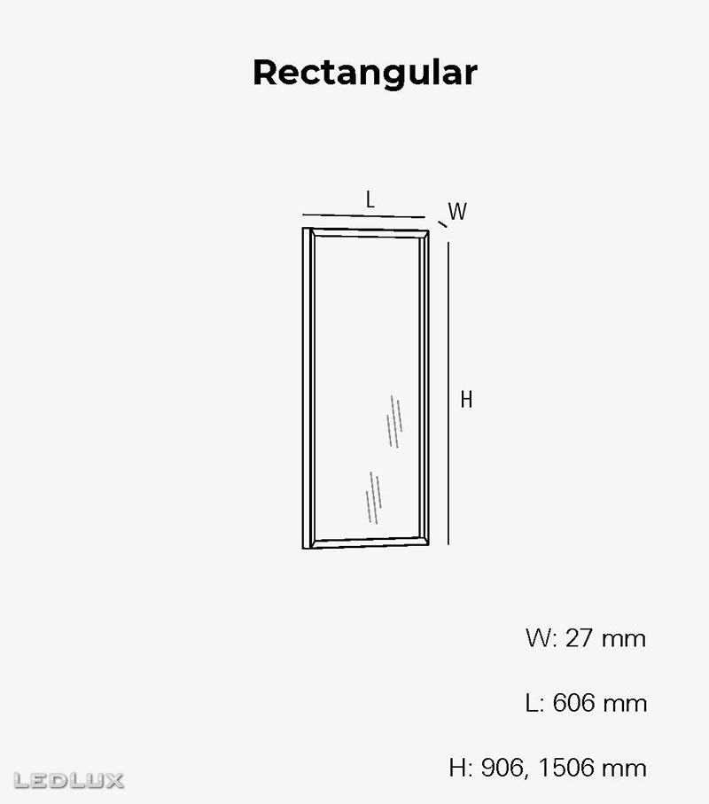 INTRA LIGHTING Futon W mirror RECTANGULAR