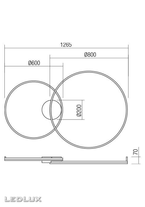 REDO Orbit ceiling DIRECT 01-3312 CCT
