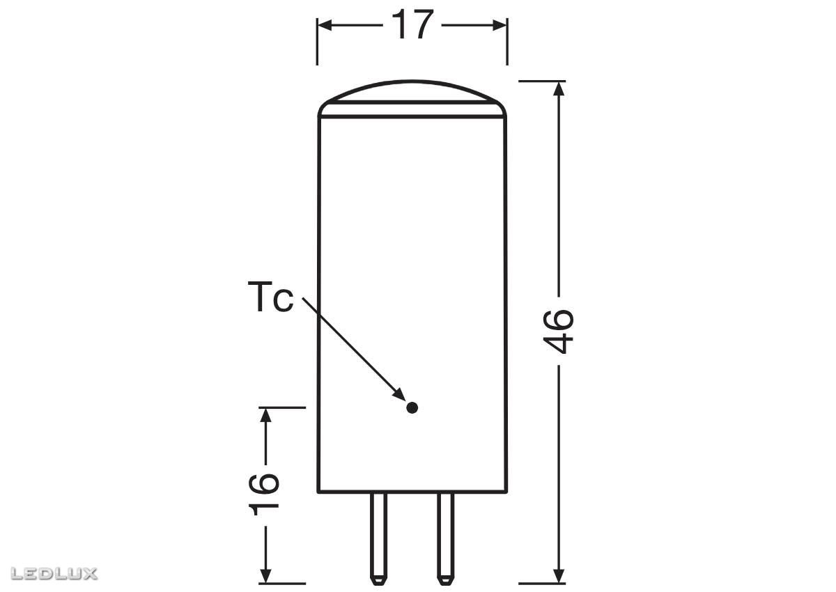 Ledvance LED PIN 40 320° DIM P 3.8W 2700K Clear GY6.35