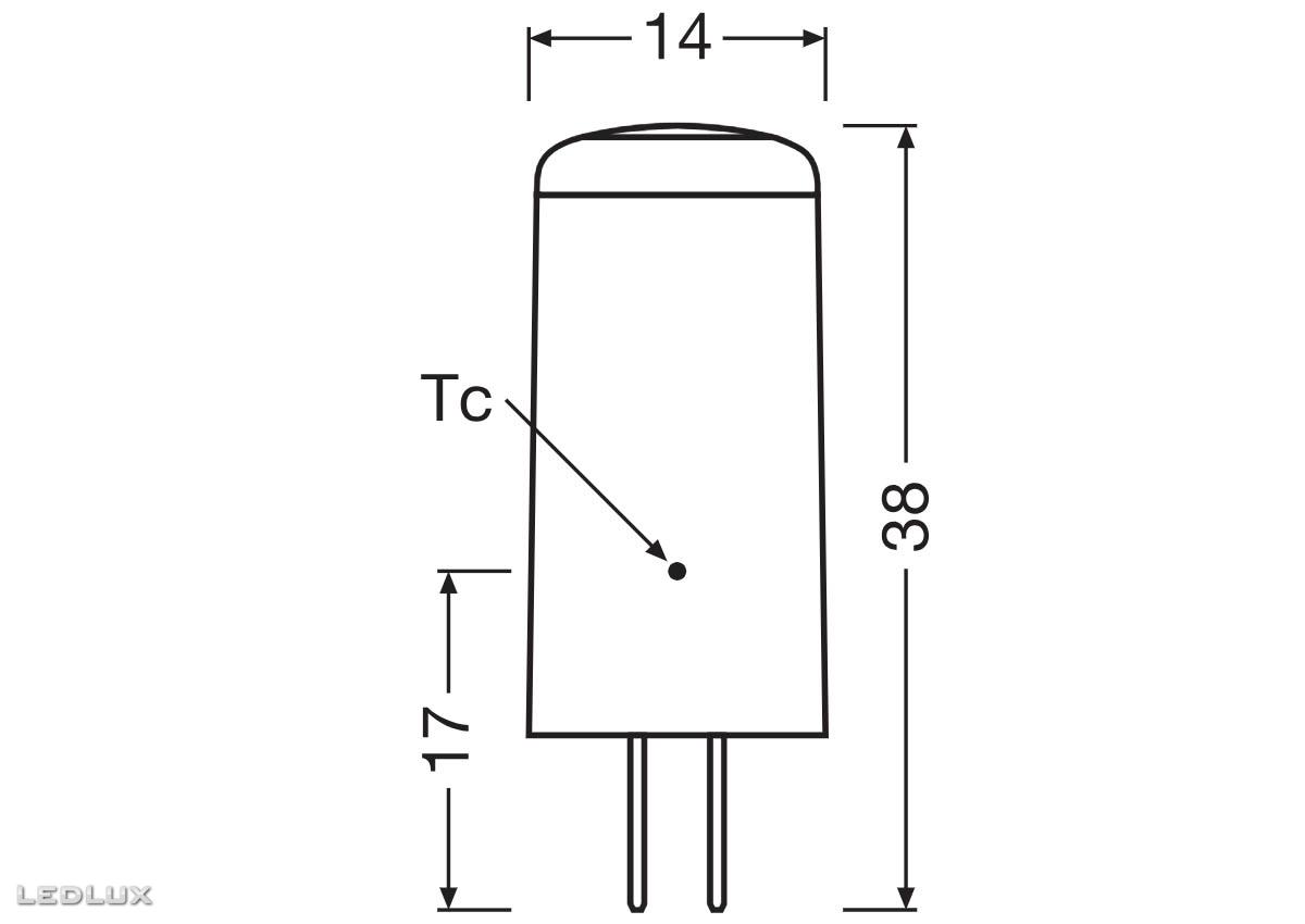 Ledvance LED PIN 20 320° DIM P 2W 2700K Clear G4