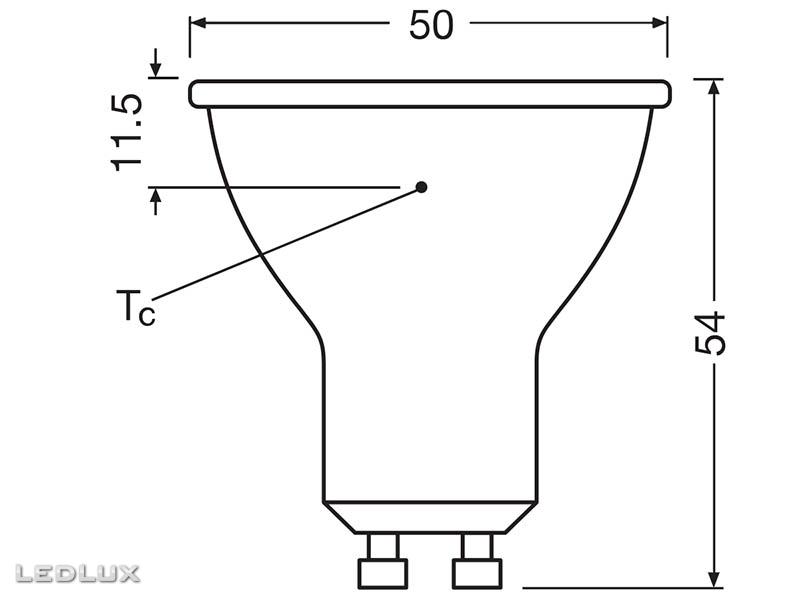 Ledvance LED PAR16 50 36° DIM P 3.7W GU10