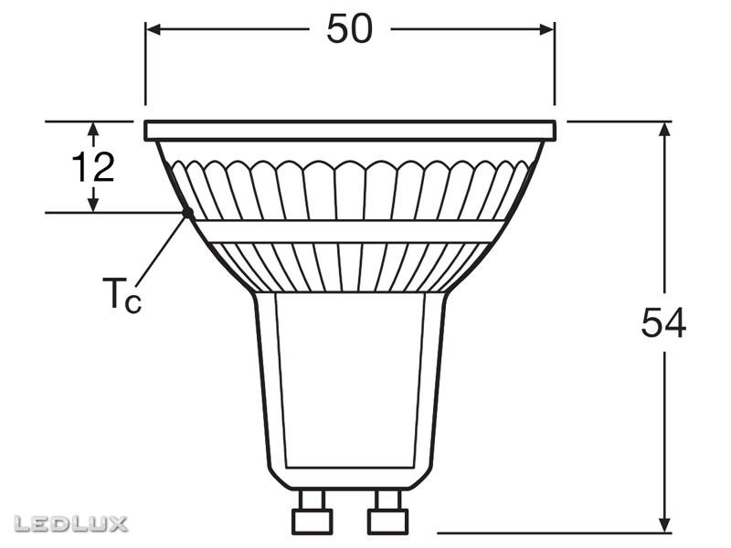 Ledvance LED PAR16 35 36° P 2.4W 3000K GU10