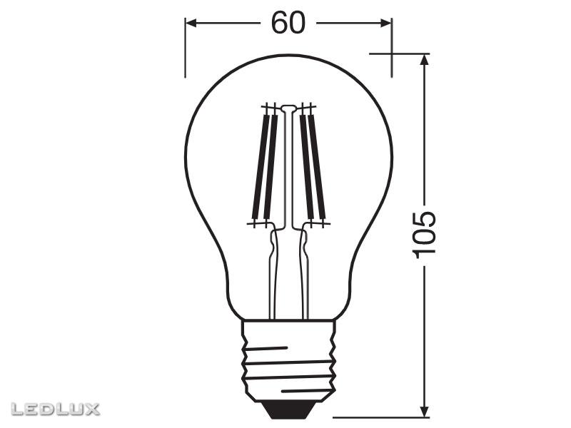 Ledvance LED Classic A 100 Filament DIM P 11W 2700K Clear E27