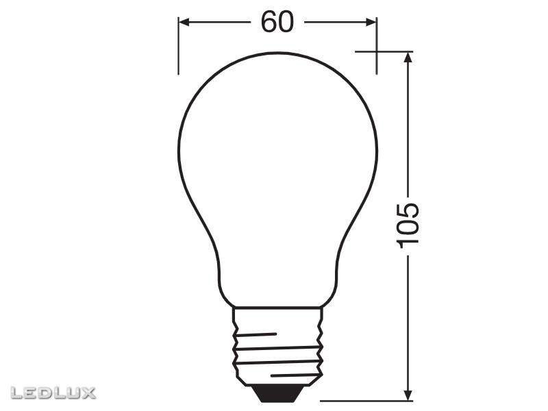 Ledvance LED Classic A 75 Filament DIM P 7.5W 4000K Frosted E27