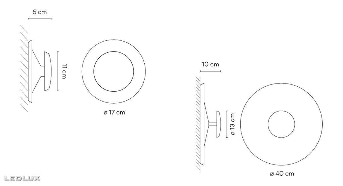 VIBIA Top 1155 36 /1B LED