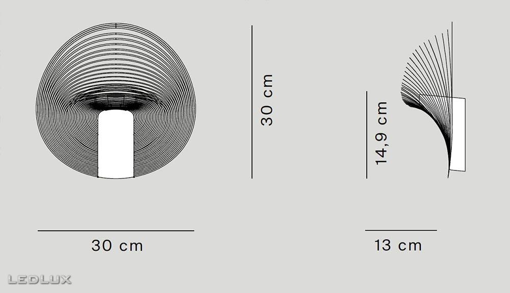LUCEPLAN Illan wall (D82A1TW)