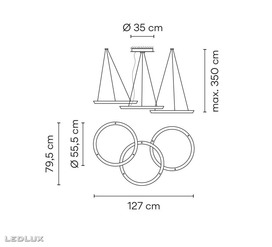 VIBIA HALO Circular 2332 03/ 23