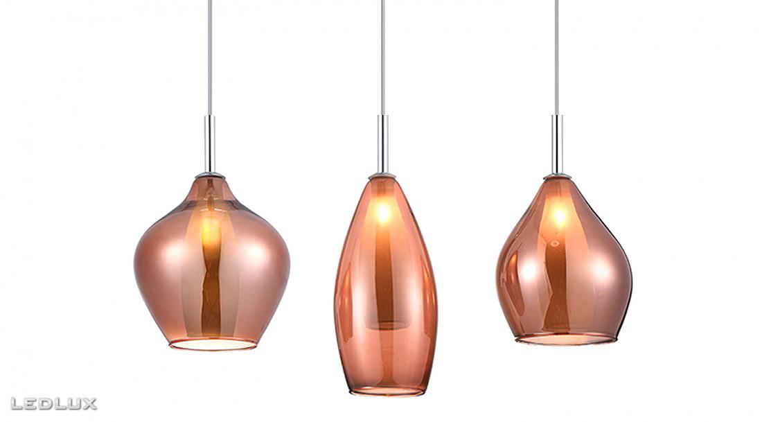 AZZARDO Amber Milano 3 AZ3078 copper