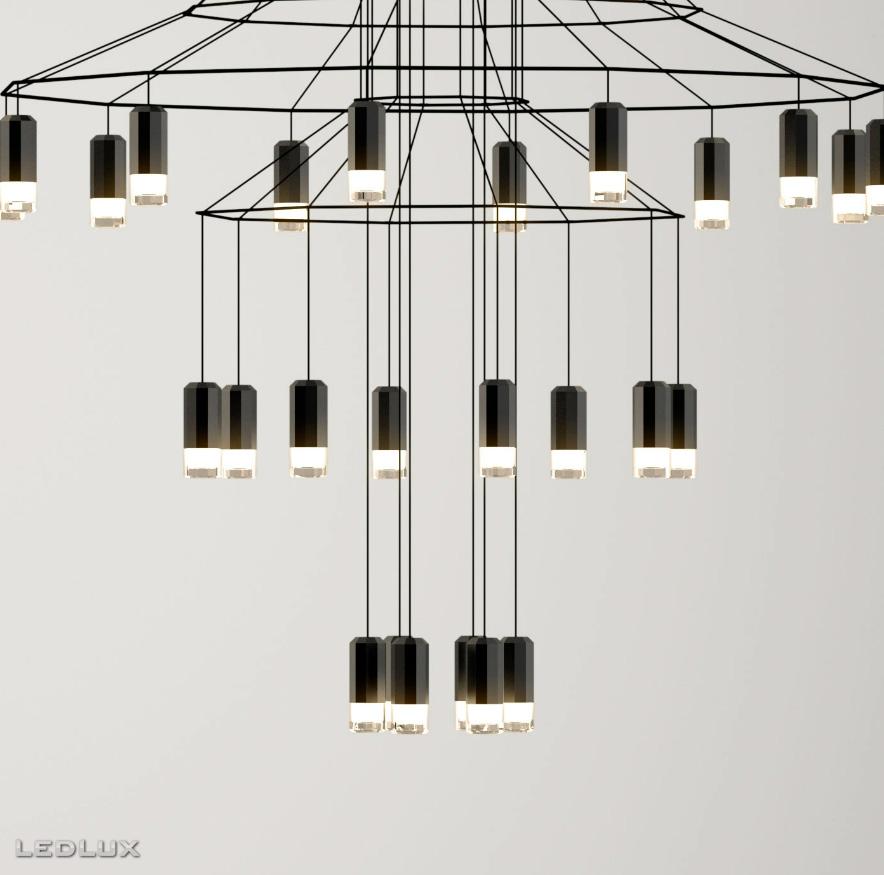 VIBIA Wireflow CHANDELIER 0377 04 /1A LED