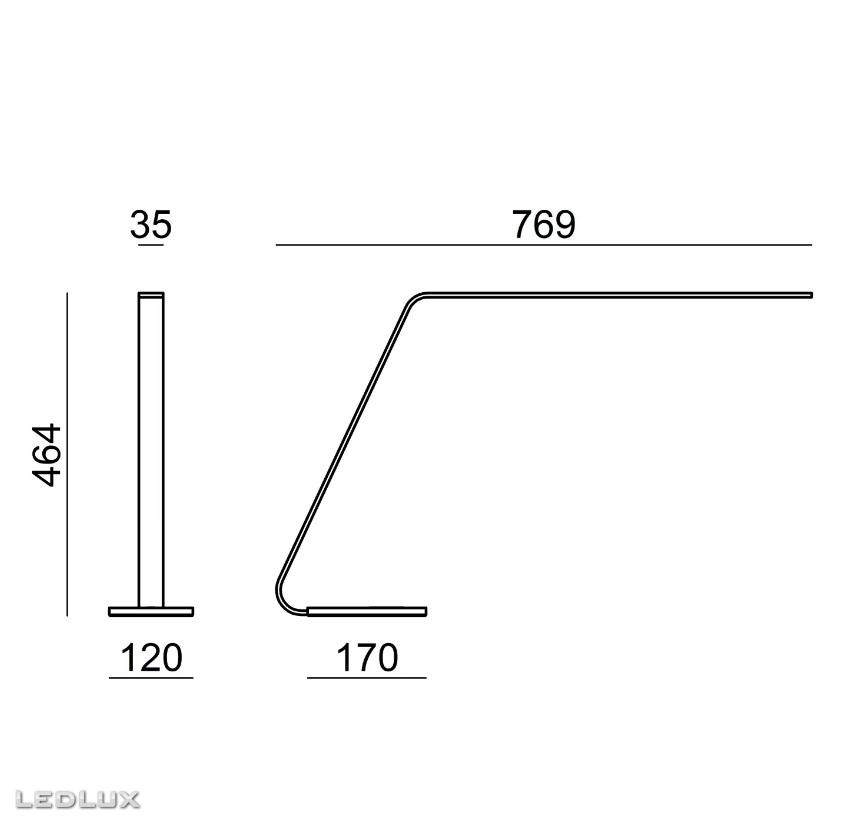 STILNOVO Lama 7113 Black LED