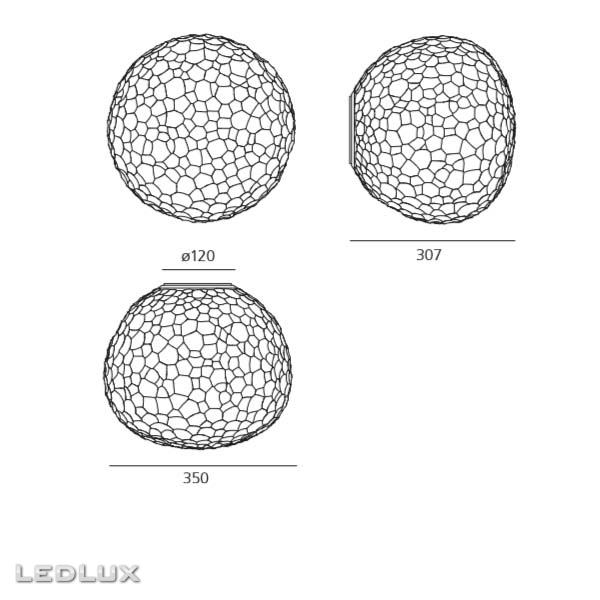 Artemide METEORITE 35 Wall/Ceiling 1701010A