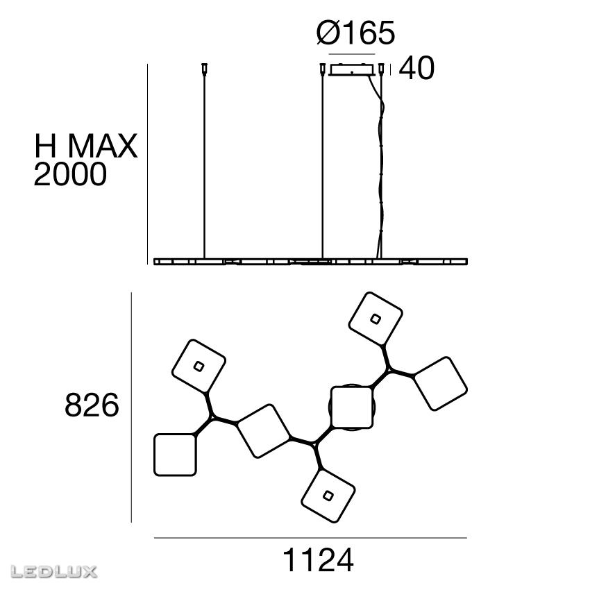 STILNOVO Quad P7 8527 LED (bi-emission)