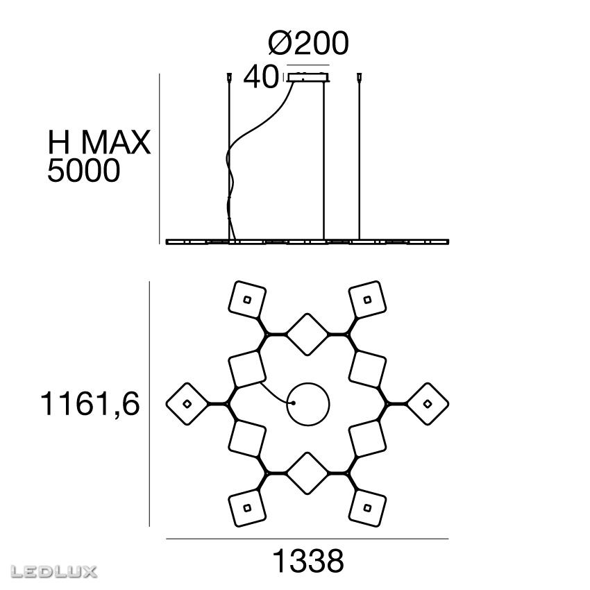 STILNOVO Quad P12 8525 LED (bi-emission)