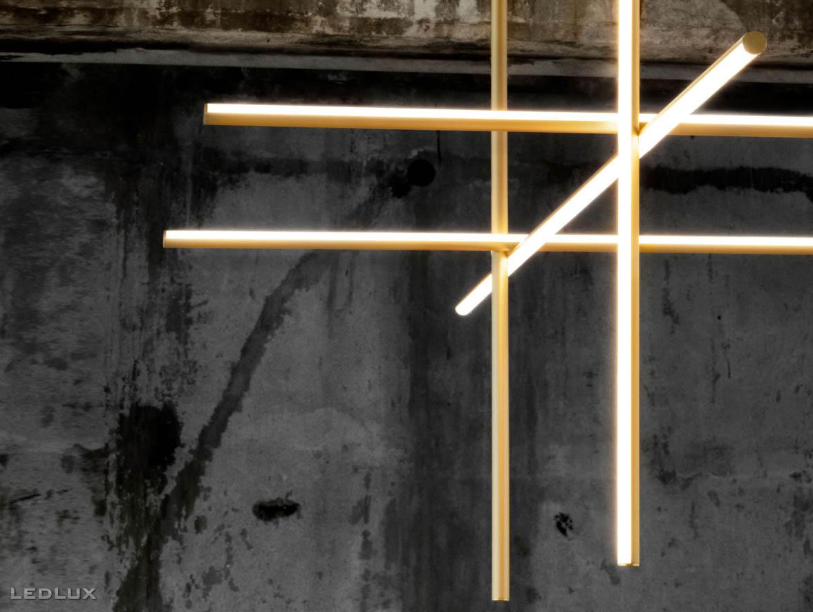 FLOS Coordinates suspension 4 F1854044 (anodized champagne)