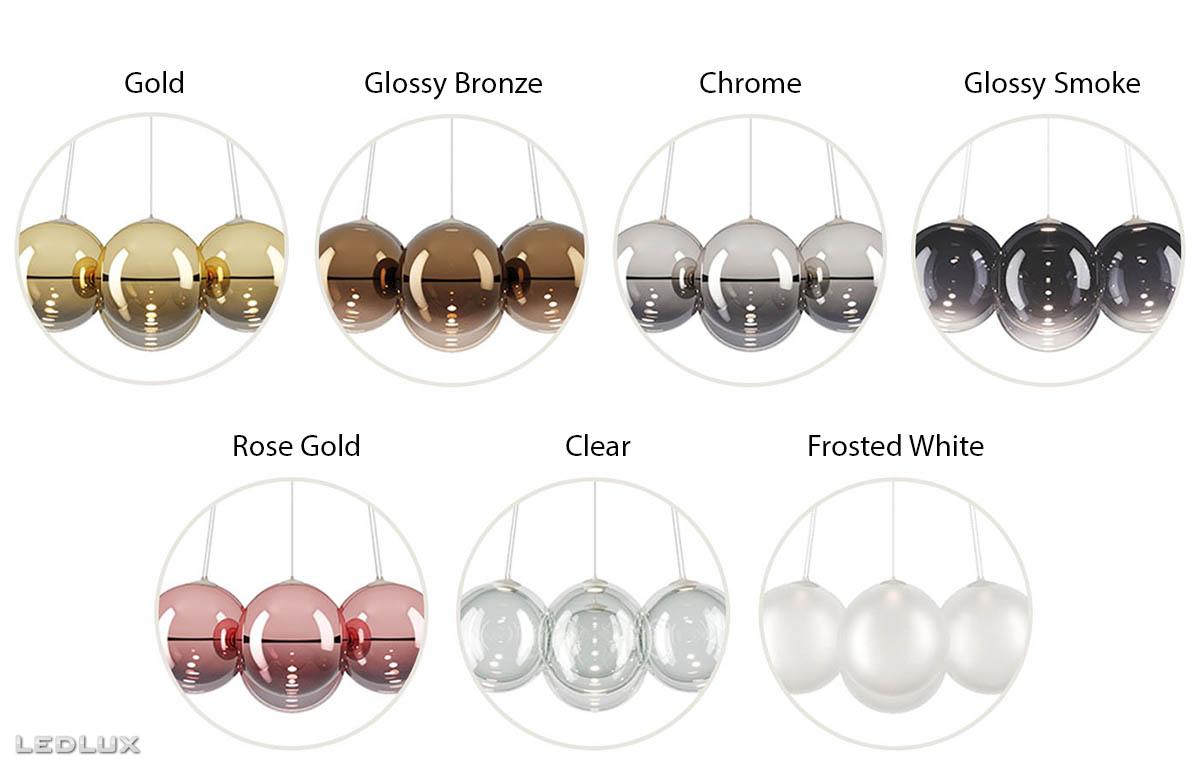 LODES Random CLOUD 7 lights Ø23 Glossy Bronze 22121 4627