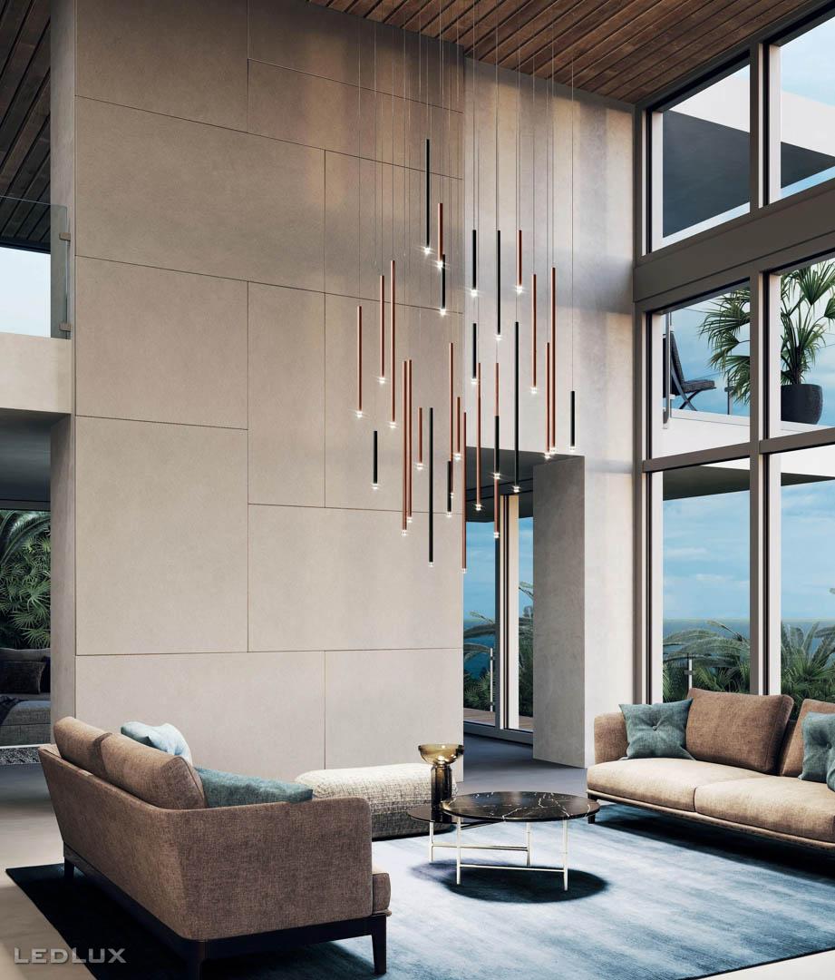 LODES A-TUBE Nano 14 lights Rectangular White / Rose Gold