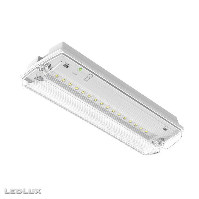 LEDVANCE Emergency Bulkhead Rectangular 1.3W 3H EM/AC AT