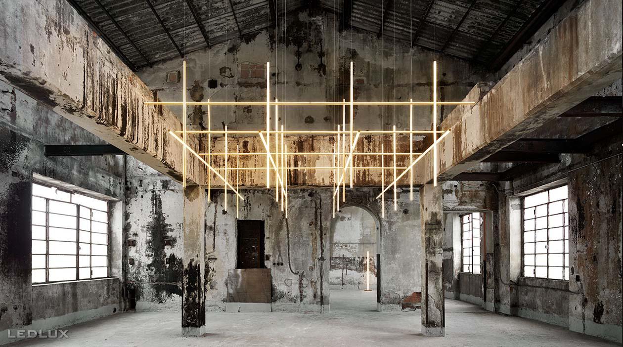 FLOS Coordinates suspension 4 F1854044 (anodized champagne)