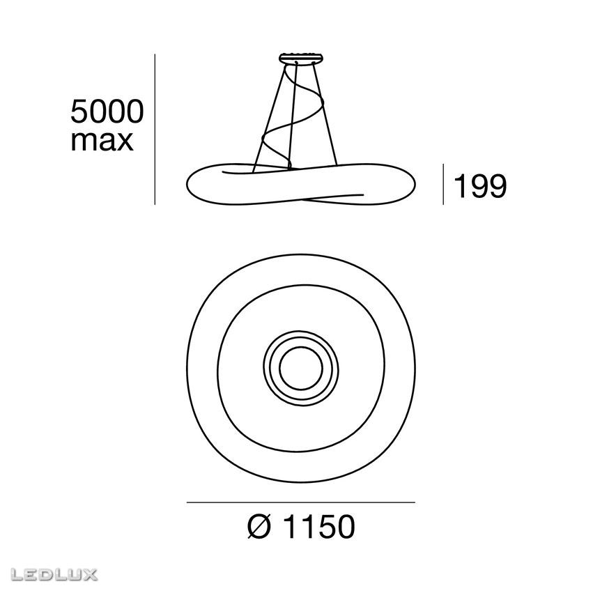 STILNOVO Mr Magoo LED Suspension (Ø 115 cm)